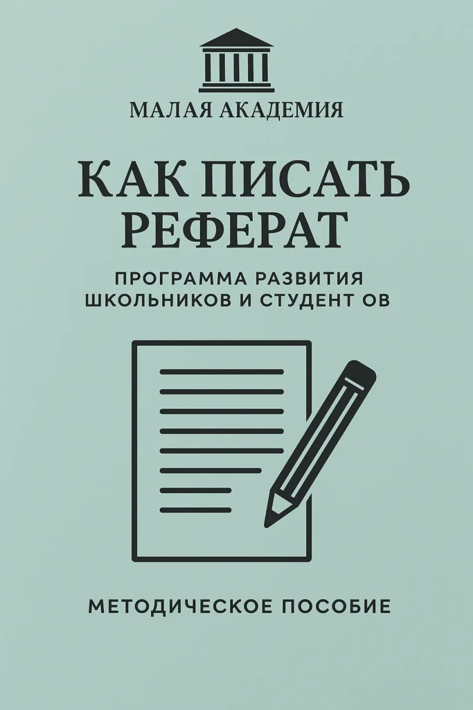 как писать реферат