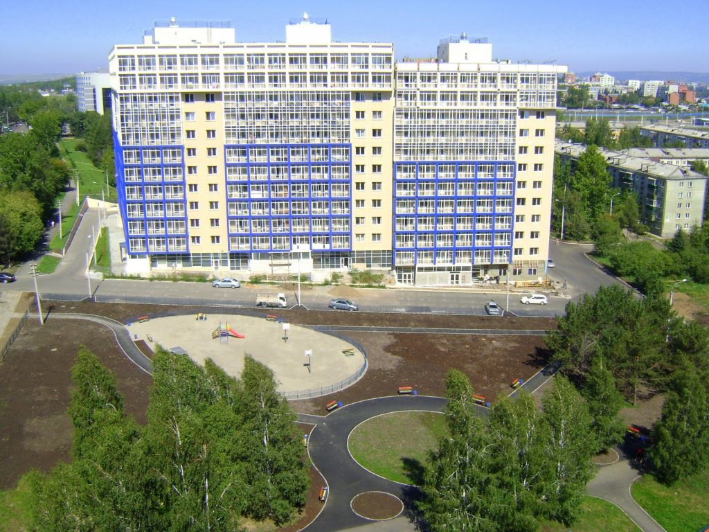 фонтан в Академгородке Иркутска